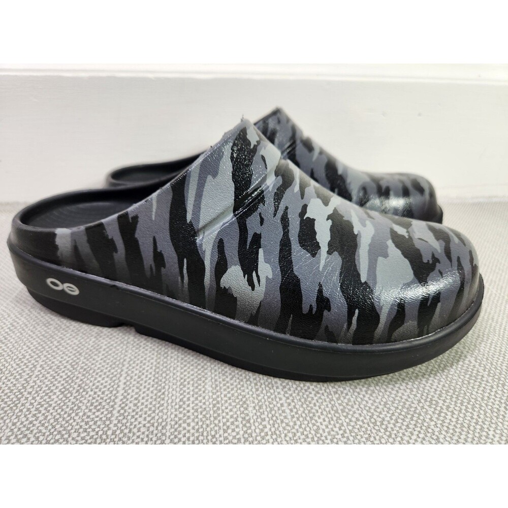 Oofos OOCLOOG Size 7 Camo Clog Recovery Mules Camouflage Slip On Limited Edition